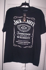 NWT Jack Daniel's Black T-Shirt Sz M - Picture 1 of 4