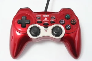 Sony PlayStation 2 PS2 Hori Analog Vibration Pad 2 Turbo Controller Red Japan - Picture 1 of 19
