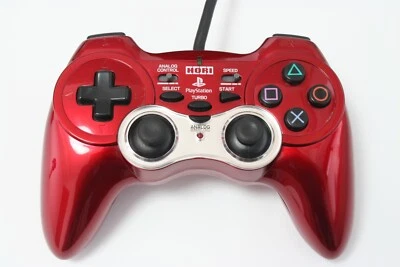 Sony PlayStation 2 PS2 Hori Analog Vibration Pad 2 Turbo Controller Red Japan - Image 1 of 4