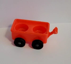 FISHER PRICE Vintage LITTLE PEOPLE Play Family SESAME STREET Clubhouse RED WAGON - Picture 1 of 4