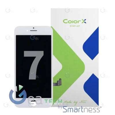 DISPLAY LCD PER APPLE IPHONE 7 A1660 1778 SCHERMO COLORX NCC TOUCH SCREEN BIANCO