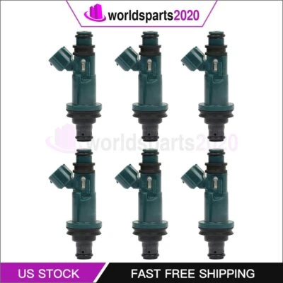 6 Fuel Injectors for Toyota Avalon Camry Sienna Solara 3.0L 1999 23250-0A010 Foto 1 de 4