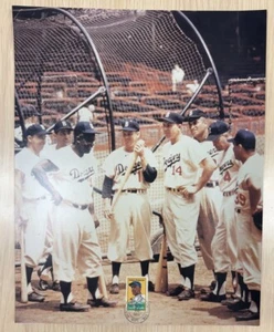 Brooklyn Dodgers Jackie ROBINSON FIRST DAY OF ISSUE STAMPED 11x14 PHOTO 4/15/97 - Picture 1 of 3