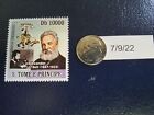 Alexander Graham Bell Inventor 2008 S. Tome E Principe Perforated Stamp