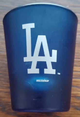OLDER LOS ANGELES DODGERS MLB BLUE SHOT GLASS LOOK Cover