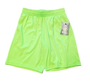ATHLETIC WORKS BOYS GREEN MESH SHORT SIZE 6/7 - Picture 1 of 2