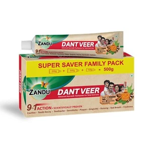 Zandu Advanced Dantveer Toothpaste Dental Problems Scientifically proven formula - Bild 1 von 24