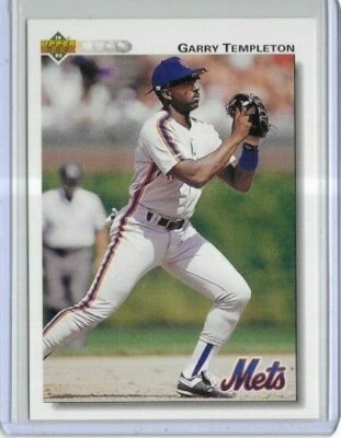 1992 Upper Deck #411 Garry Templeton New York Mets - Image 1 of 2