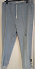 Damart ladies blue cotton lightweight trousers elasticated waist size 18