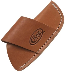 Case pocket knife Large Side Draw Leather Belt Sheath - Picture 1 of 3
