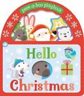 Little Learners Hello Christmas: Peek-a-Boo Playbook (Handle Board Book) By Sar