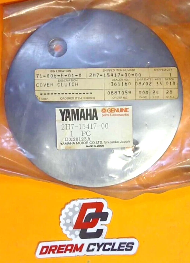 NOS GENUINE Yamaha CLUTCH COVER Cap 2H7-15417-00-00 XJ1100 XS1100 NEW FAST SHIP - Image 1 of 1