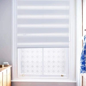 Zebra Blinds Day and Night Roller Blind Duo Vision 2 PACK 45 X 150 CM - Picture 1 of 6