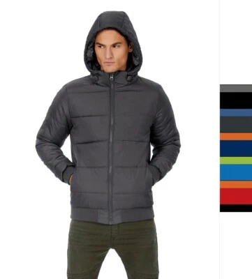 B&C Herren Steppjacke S bis 3XLwinddicht und wasserabweisend JM940 Superhood NEU - Bild 1 von 3