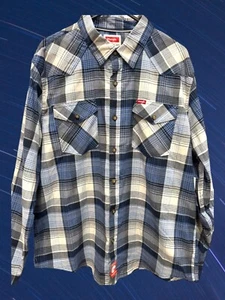 Wrangler Slim Fit,Cowboy Wash,Blue/Black, Long Sleeve , Size L, NWT - Picture 1 of 6