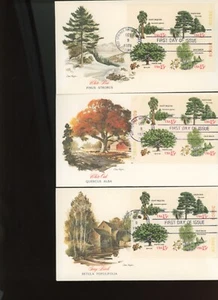 US stamps 1764-67 Trees of America Collection Set of 4 Unaddressed FDC (mb34 - Picture 1 of 2