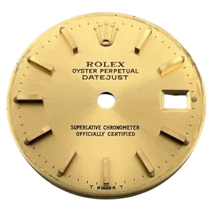 Genuine Rolex Oyster Perpetual Datejust 26mm Dial Champagne Gold 6917 - Picture 1 of 4