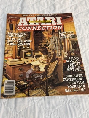 Atari Connection (primavera 1983) ¡Revista de computadora doméstica Atari de colección! ¡Raro! BONITO Foto 1 de 4