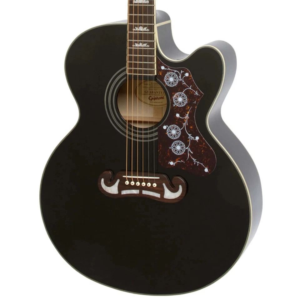 Epiphone J-200 EC Acoustic-Electric Guitar - Black - Image 1 of 1