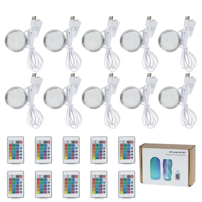 Kit de lámpara LED RGB de control remoto de 10 piezas 001 para Bambu Lab H2D/X1/P1P/A1 multicolor Foto 1 de 4