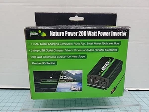 Nature Power - 200 Watt BATTERY POWER INVERTER - NEW - Picture 1 of 6
