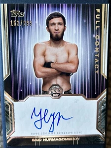 Said Nurmagomedov 2025 Topps UFC Knockout Full Contact On Card Auto 153/299 - Picture 1 of 2