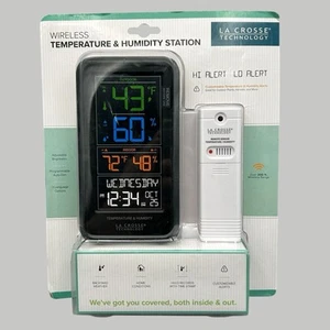 NEW La Crosse Technology Wireless Temperature & Humidity Station Indoor/Outdoor - Picture 1 of 6