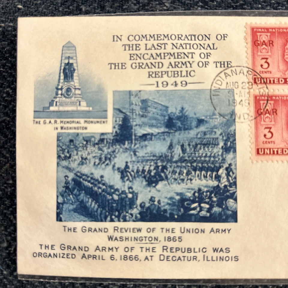 US FDC # 985 3c Fulton Plate Block S.Cancel 1949 - Image 1 of 3