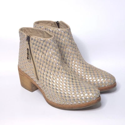 Botines KELSEY DAGGER BROOKLYN Anthropologie Grove tejidos metálicos talla 8 Foto 1 de 4