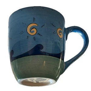 KIC Brushes Sea Life Ozean Strand Maritim handbemalt Kaffeebecher Tasse - Bild 1 von 6