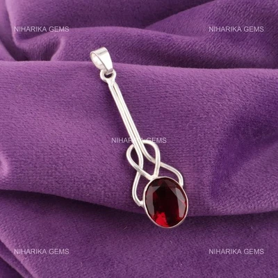 925 Argento Sterling Ovale Rosa Rubellite Pietra Sorella Nero Friday Etnico - Immagine 1 di 4