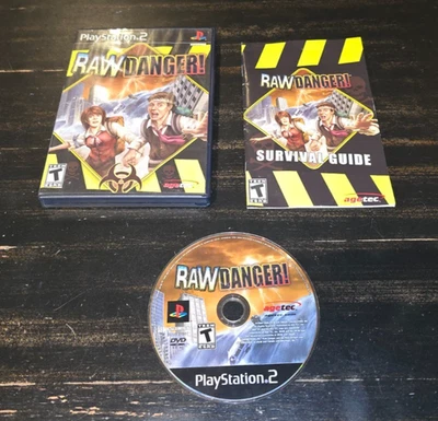 Raw Danger PS2 Complete Case Disc Manual CIB Tested - Image 1 of 3
