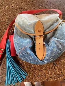 Louis Vuitton Limited Edition Rare Monogram Denim Sunshine blue Crossbody Bag - Picture 1 of 13