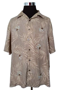 Joseph & Feiss Seiden Hawaii Hemd Herren Gr. L Mehrfarbig Knopfleiste Aloha - Bild 1 von 17