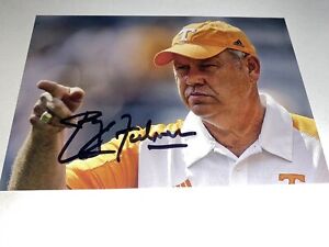 Phillip Fulmer Signed Autograph 4x6 Photo Tennessee Volunteers Football Coach