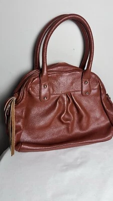 Bolso de mano de cuero - Bolso de mano de cuero marrón por Stephanie Johnson Nuevo Foto 1 de 4