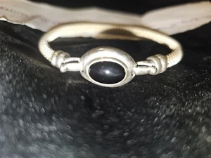 Sterling Signatures Bangle Black Onyx - Picture 1 of 5
