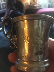 Antique Columbia Silver Co. Quadruple - Coffee Cup Antique 4 X 3 Inches 1890s - Picture 1 of 5