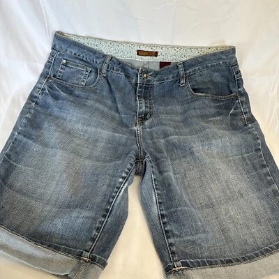 Pantalones Cortos ZANA DI Mujer Talla 18 Distress Denim Elastizados Bolsillo Bordado Foto 1 de 4