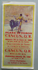 PLAZA de TOROS Cancun MEXICO Vintage 1986 BULLRING Bull Fighting BROCHURE