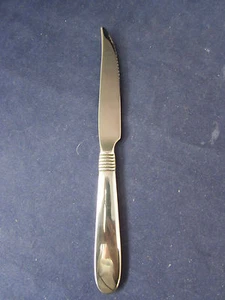 Oneida Stainless Flatware  RAFFIA (Glossy) Solid Steak Knife (SET OF TWELVE) - Picture 1 of 3