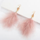 Bohemian Ostrich Feather Earrings Long Tassel Dangle Drop Earring Women Jewelry
