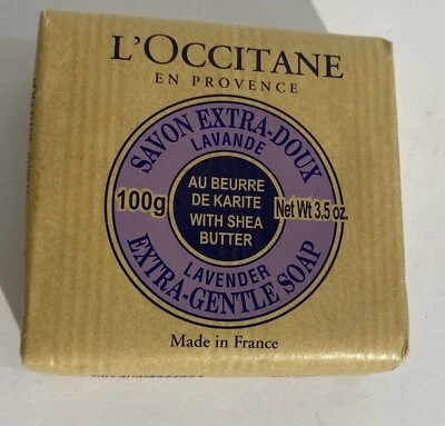 Jabón extra suave de lavanda L'Occitane con manteca de karité 100 g 3,5 oz. NUEVO Foto 1 de 4