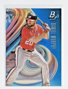 2018 Bowman Platinum Blue /150 Daniel Murphy #12 WASHINGTON NATIONALS - Picture 1 of 1