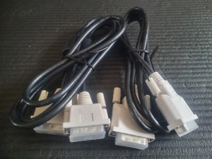 2x DVI 18+1 Display Video Cable Male to Male 1M Premium - Picture 1 of 1