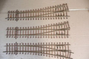 KIT BUILT O GAUGE FINE SCALE 3 x RIGHT & LEFT POINT 400mm LONG om - Picture 1 of 11