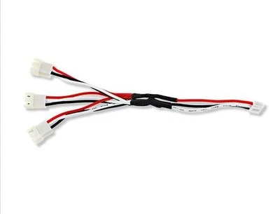 7,4 V Lipo Li-Ion Li-Poly Akku Ladegerät Netzteil Kabel 3x Weg - UK Lager - Bild 1 von 2
