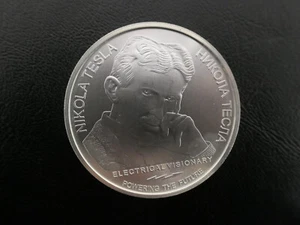 2020 Serbia 1 oz 100 Dinar Nikola Tesla X Ray coin - Picture 1 of 2