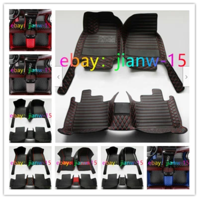 Tapetes de assoalho de carro para Toyota Highlander Hilux C-HR Sienna Sequoia Previa Yaris 86 - Imagem 1 de 4