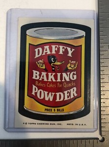 1974 Topps Wacky Packages Series 6 Daffy Baking Powder Trading Card Sticker